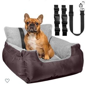 Small Dog/Cat Car Booster Seat with Seatbelt